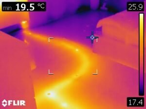 thermographie infrarouge, chauffage